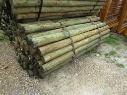 APPROX (60) 4' X 7 1/2' TREATED FENCE POST