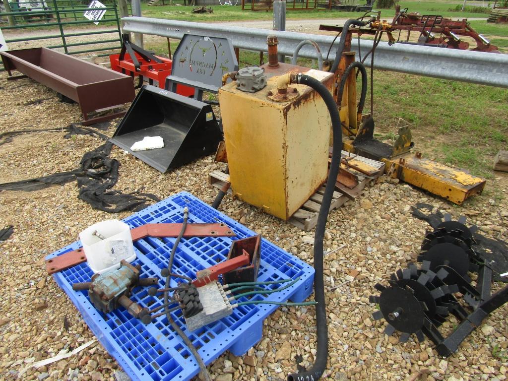 HYD TANK WITH VALVES AND MISC