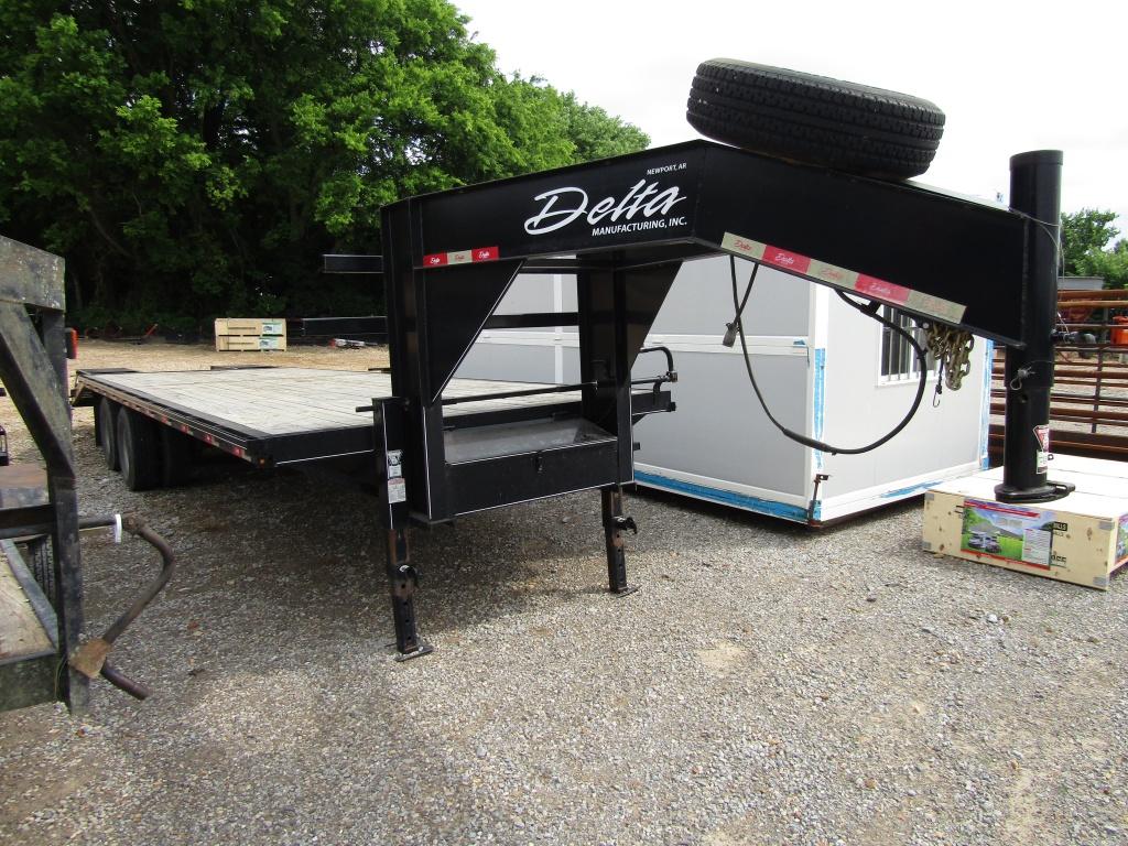 2014 28FT DELTA GOOSENECK DUAL TANDEM TRAILER W/ CO