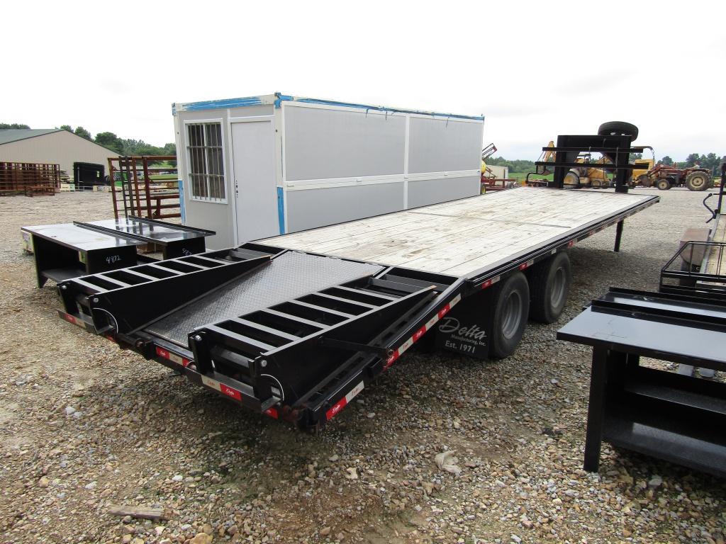 2014 28FT DELTA GOOSENECK DUAL TANDEM TRAILER W/ CO