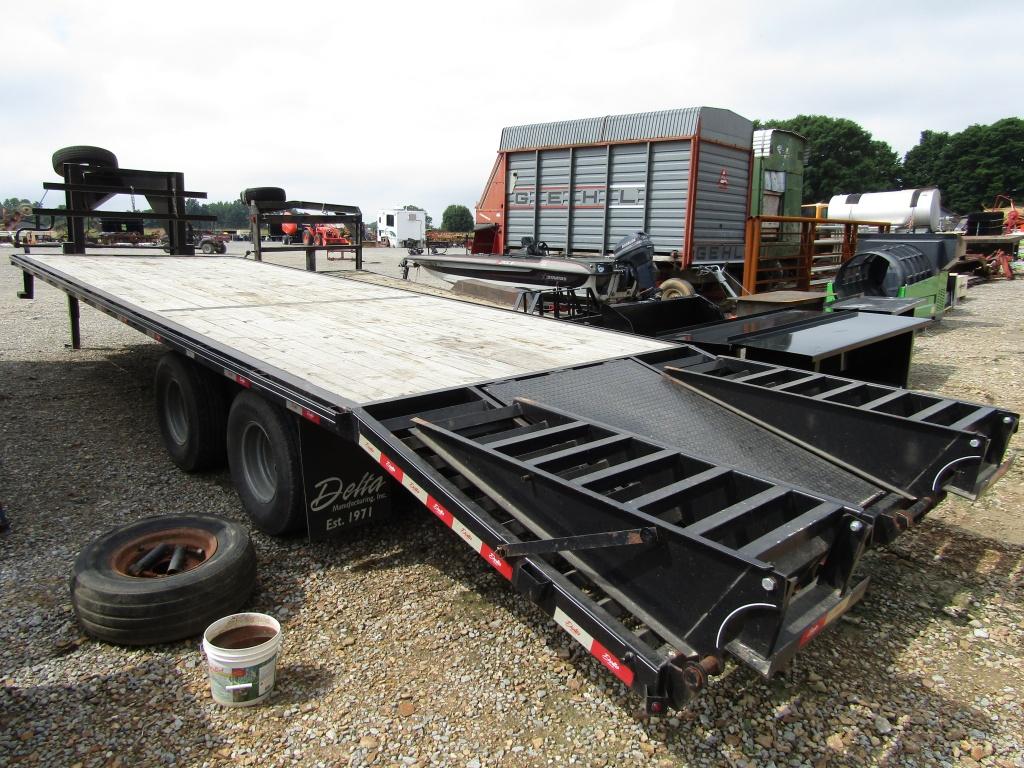 2014 28FT DELTA GOOSENECK DUAL TANDEM TRAILER W/ CO