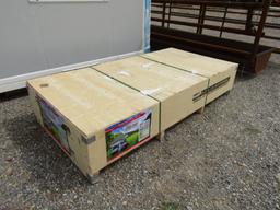 NEW 20FT X 20FT STEEL CARPORT W/ 10FT OPEN SIDES