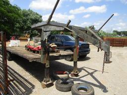 24FT GOOSENECK FLATBED TRAILER - NO TITLE