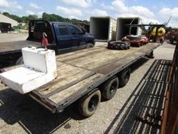 24FT GOOSENECK FLATBED TRAILER - NO TITLE