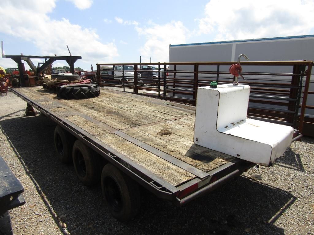 24FT GOOSENECK FLATBED TRAILER - NO TITLE