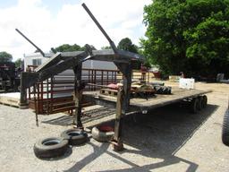 24FT GOOSENECK FLATBED TRAILER - NO TITLE