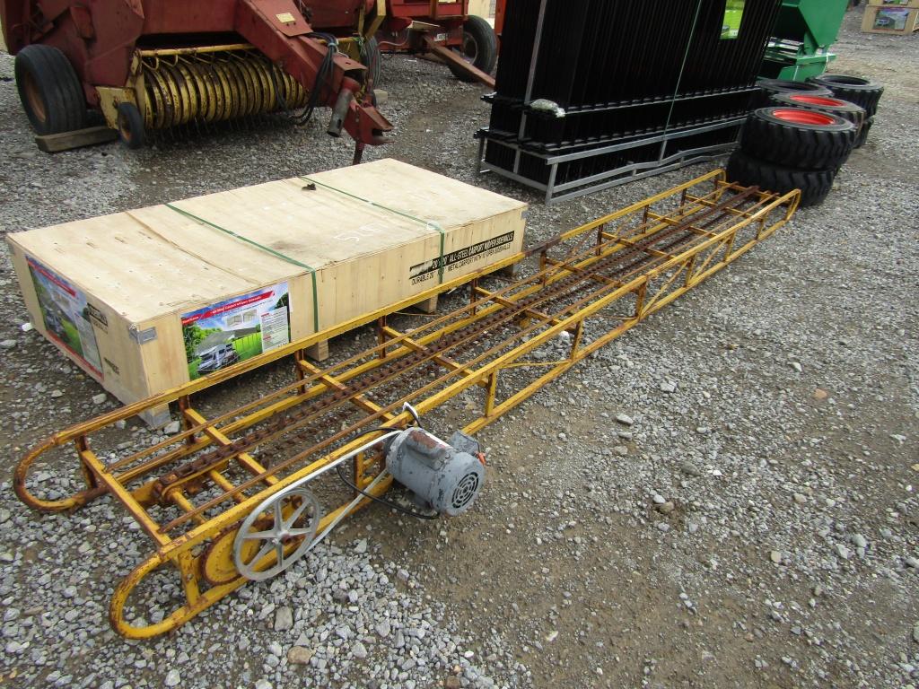 16FT SNOWCO HAY ELEVATOR W/ MOTOR