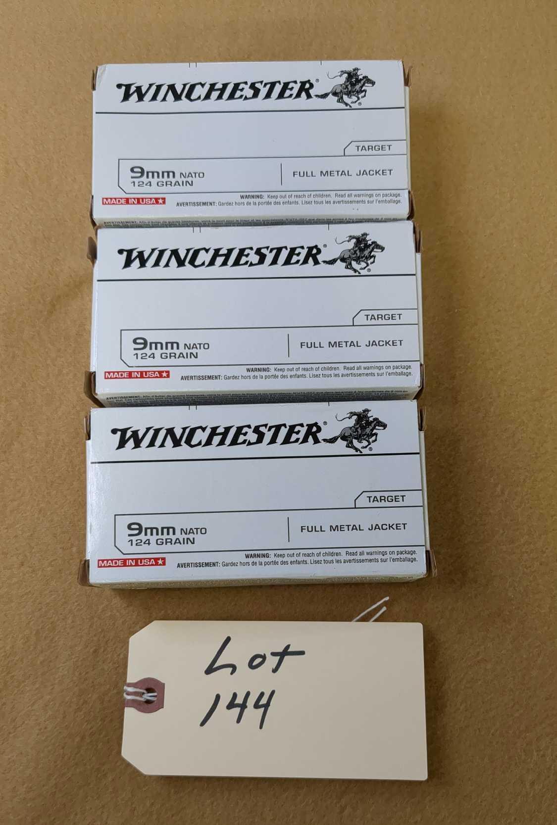 WINCHESTER 9MM NATO 124 GRAIN AMMUNITION