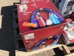 (7)pc Boxed Outdoor Chrismas Inflatables