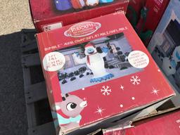 (7)pc Boxed Outdoor Chrismas Inflatables