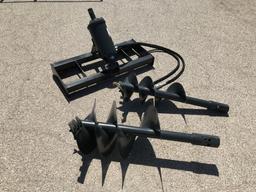 Unused 2020 Hydraulic Skid-Steer Auger w/ 2Bits
