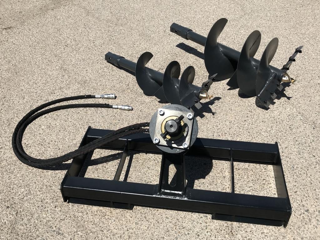 Unused 2020 Hydraulic Skid-Steer Auger w/ 2Bits