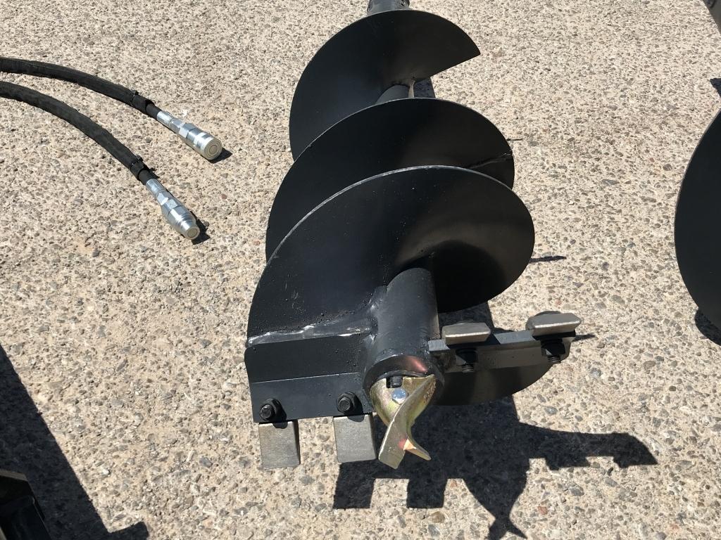 Unused 2020 Hydraulic Skid-Steer Auger w/ 2Bits