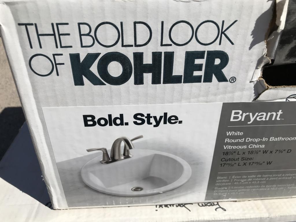 (2)pc Kohler Sink, Jacuzzi Sink in Boxes
