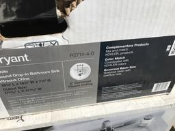 (2)pc Kohler Sink, Jacuzzi Sink in Boxes