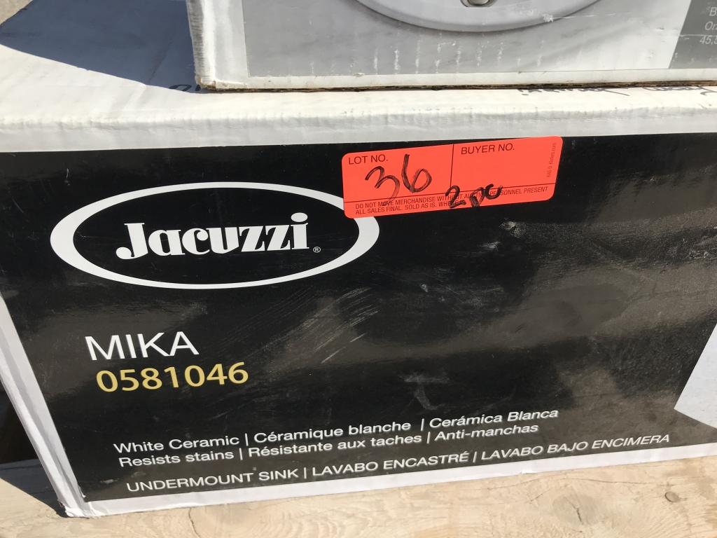 (2)pc Kohler Sink, Jacuzzi Sink in Boxes