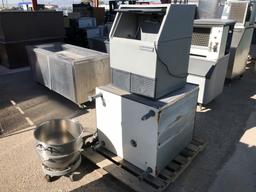 (5)pcs - Hobart Mixer Bowl, Rollers,Ice Makers
