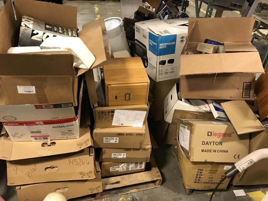 Surplus - 2 Pallets of Items in Boxes, Microwave