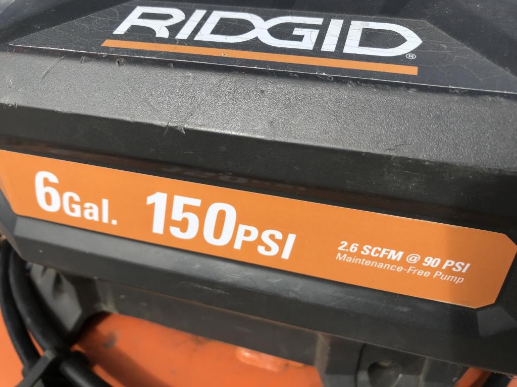 Rigid 150 PSI 6 GAL Air Compressor
