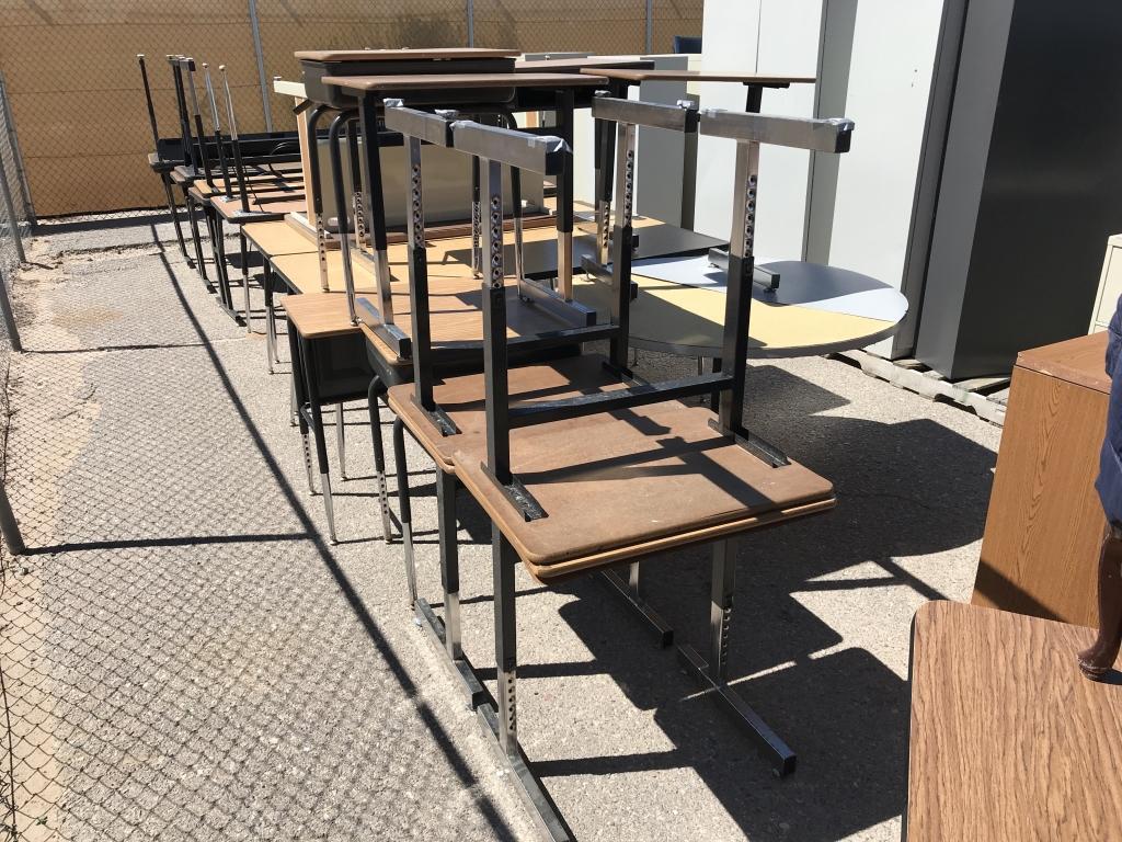 School Surplus - Row of Assorted Furniture