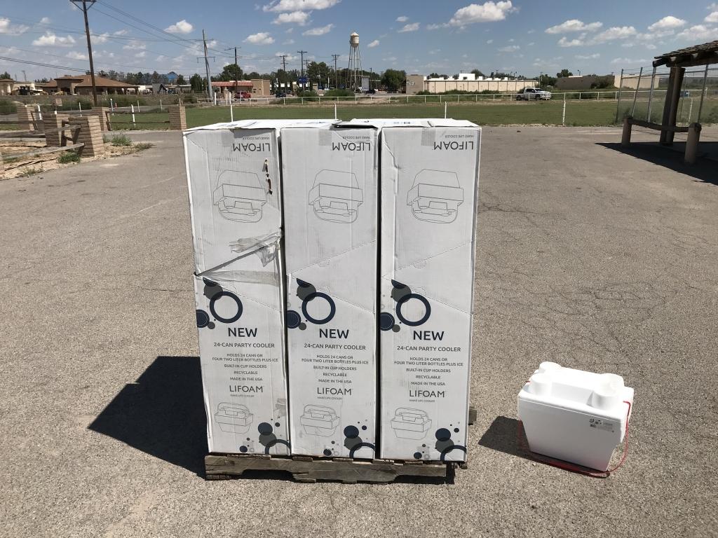 (5)Boxes - UNUSED 24pc Foam Party Coolers