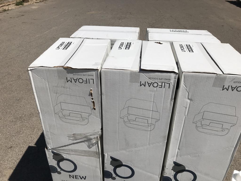(5)Boxes - UNUSED 24pc Foam Party Coolers