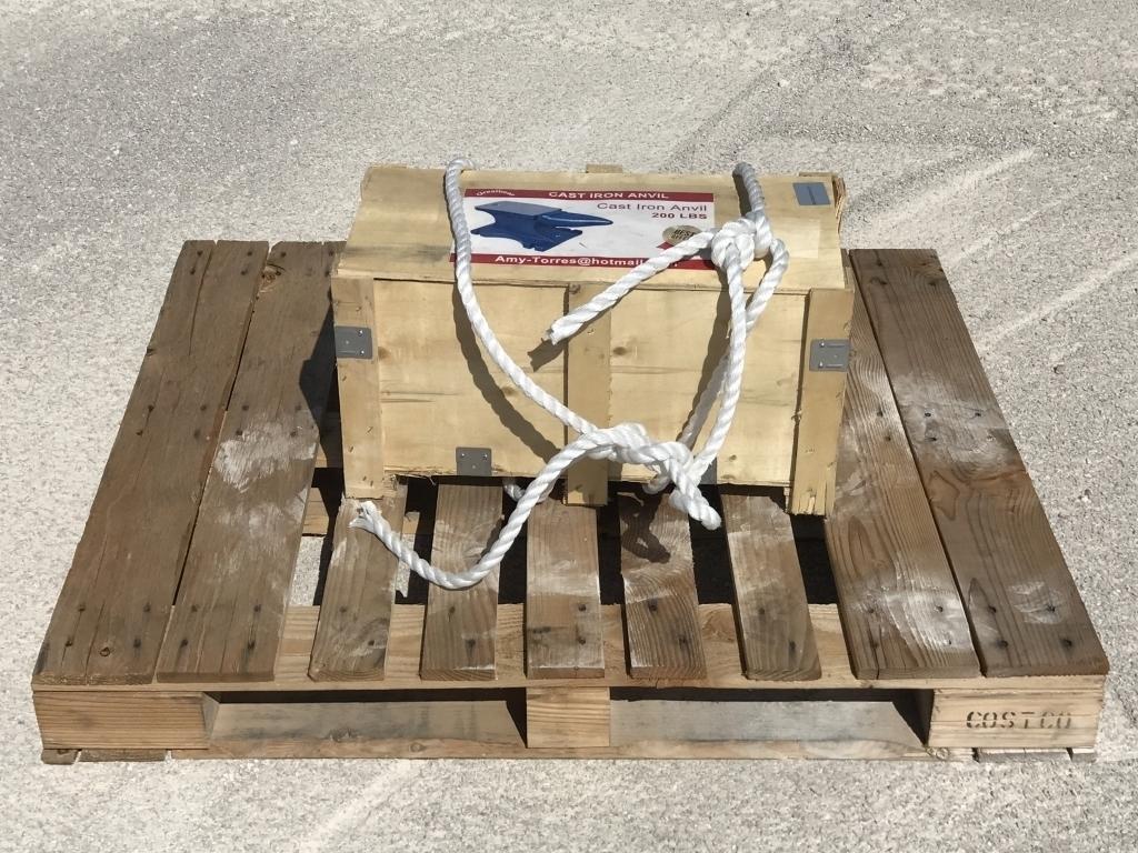 Unused 200LB Cast Iron Anvil