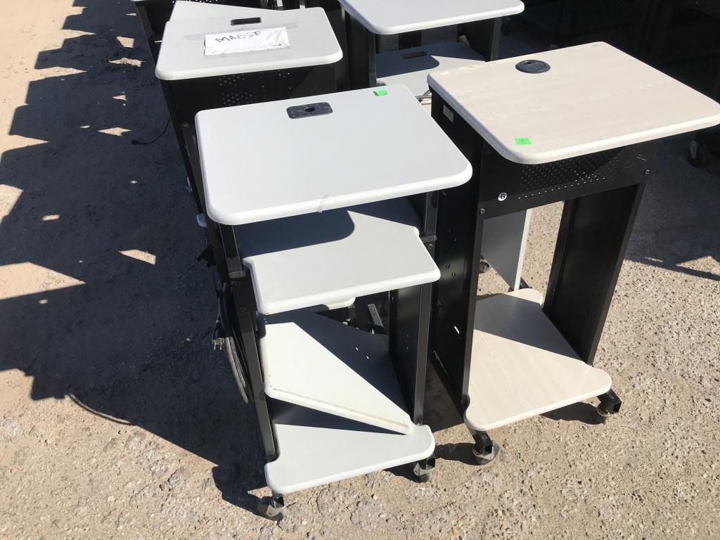 School Surplus Electronics- Aprx (30)pcs A/V Carts