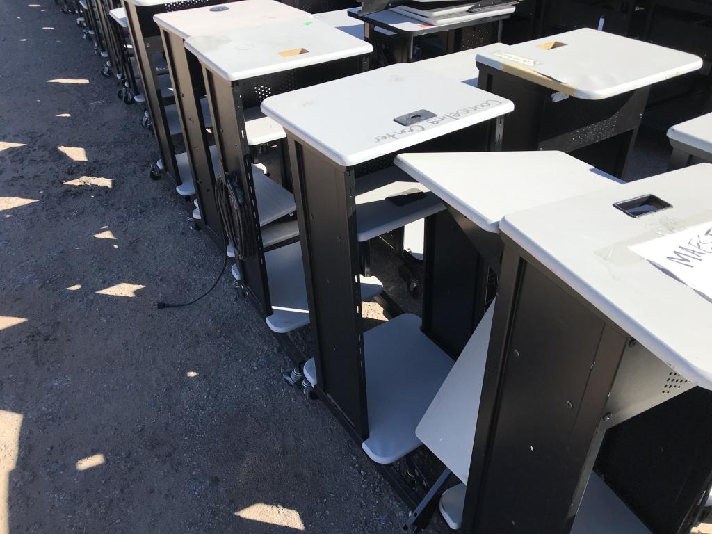 School Surplus Electronics- Aprx (30)pcs A/V Carts
