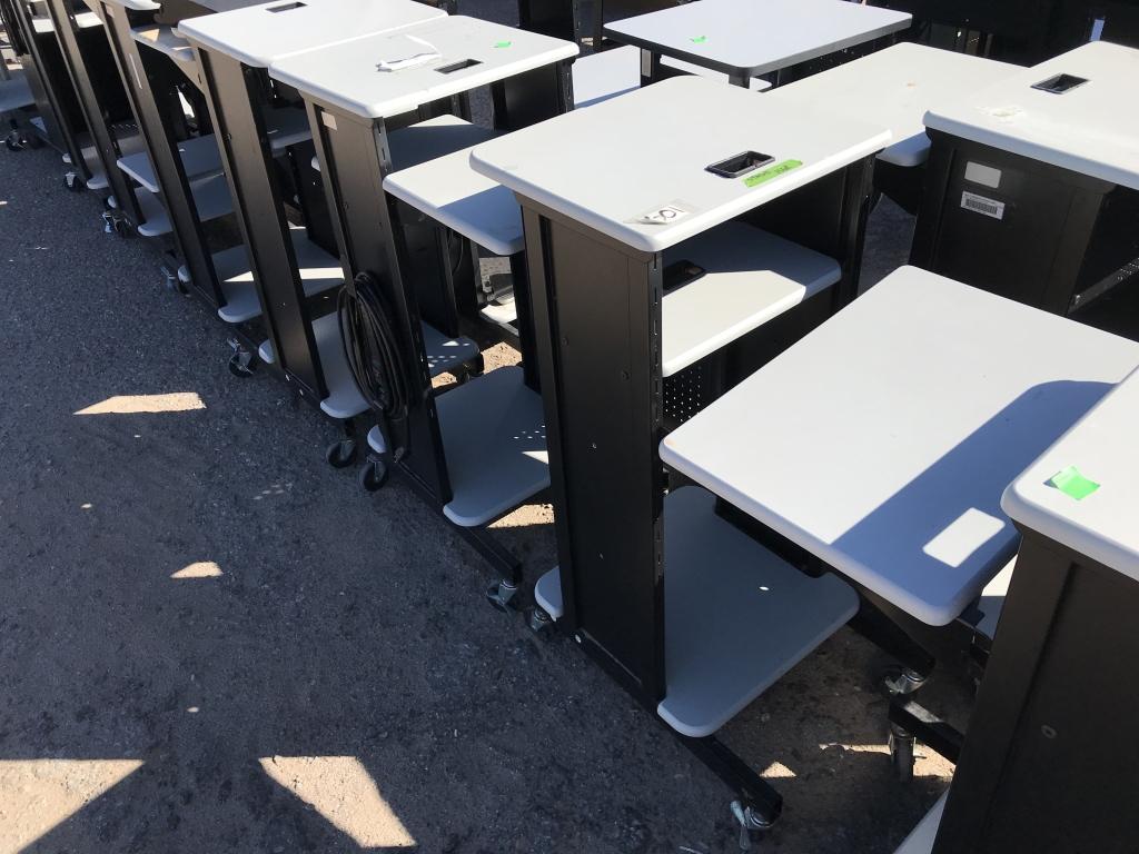 School Surplus Electronics- Aprx (30)pcs A/V Carts