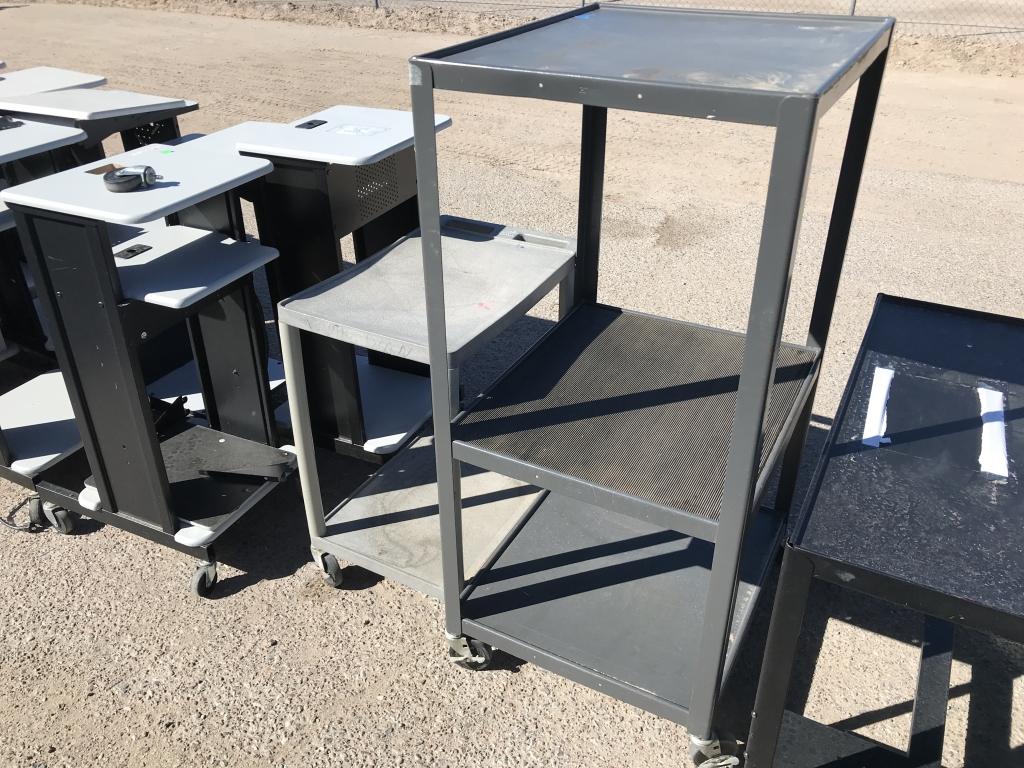 School Surplus Electronics- Aprx (30)pcs A/V Carts