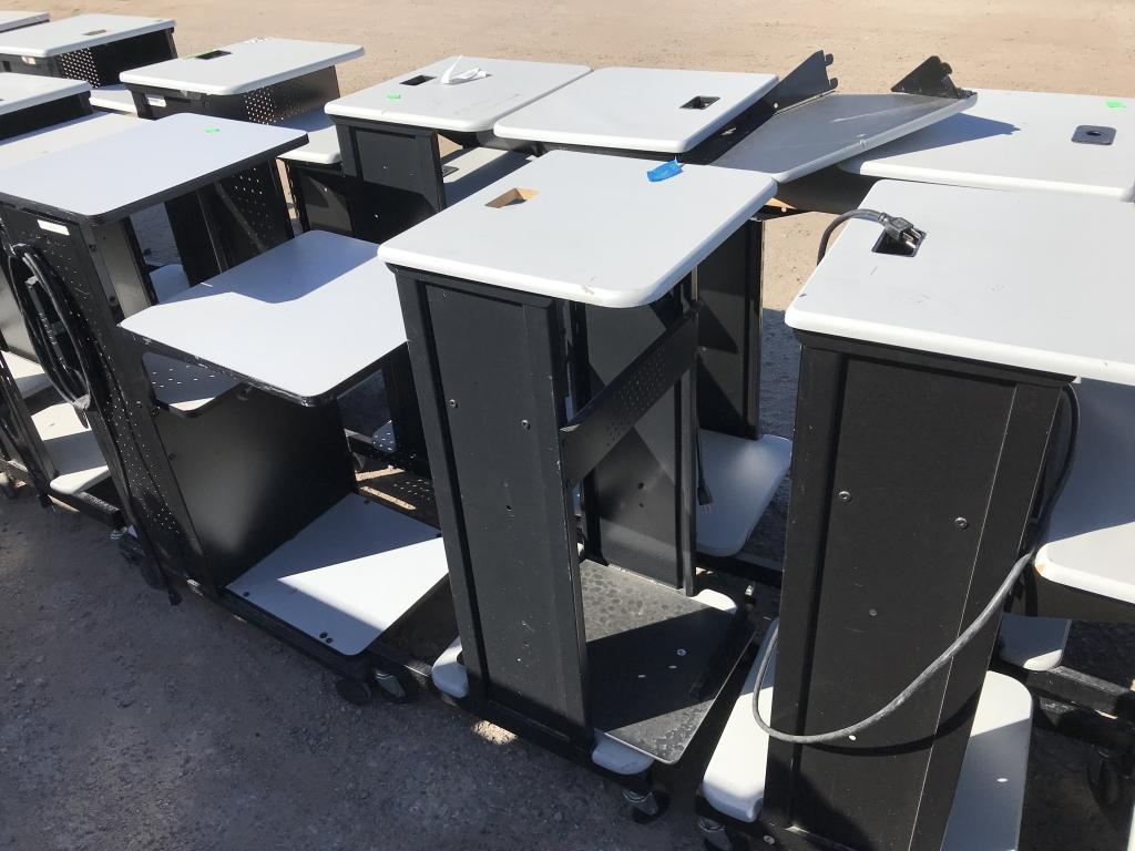 School Surplus Electronics- Aprx (30)pcs A/V Carts