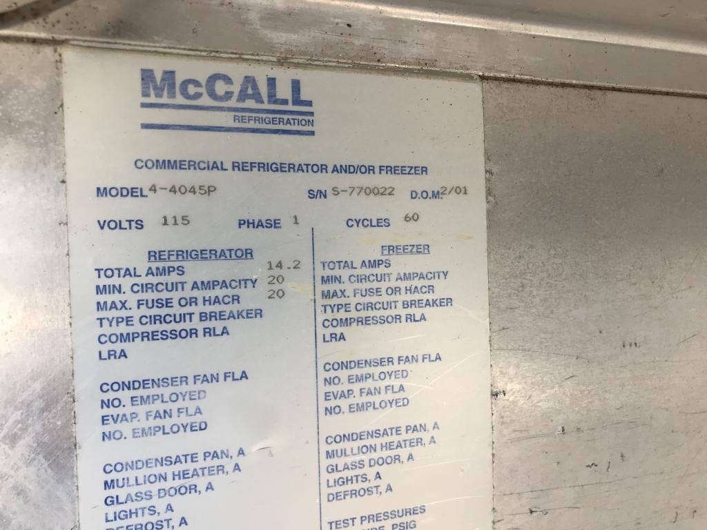 Restaurant Surplus - McCall Refrigerator