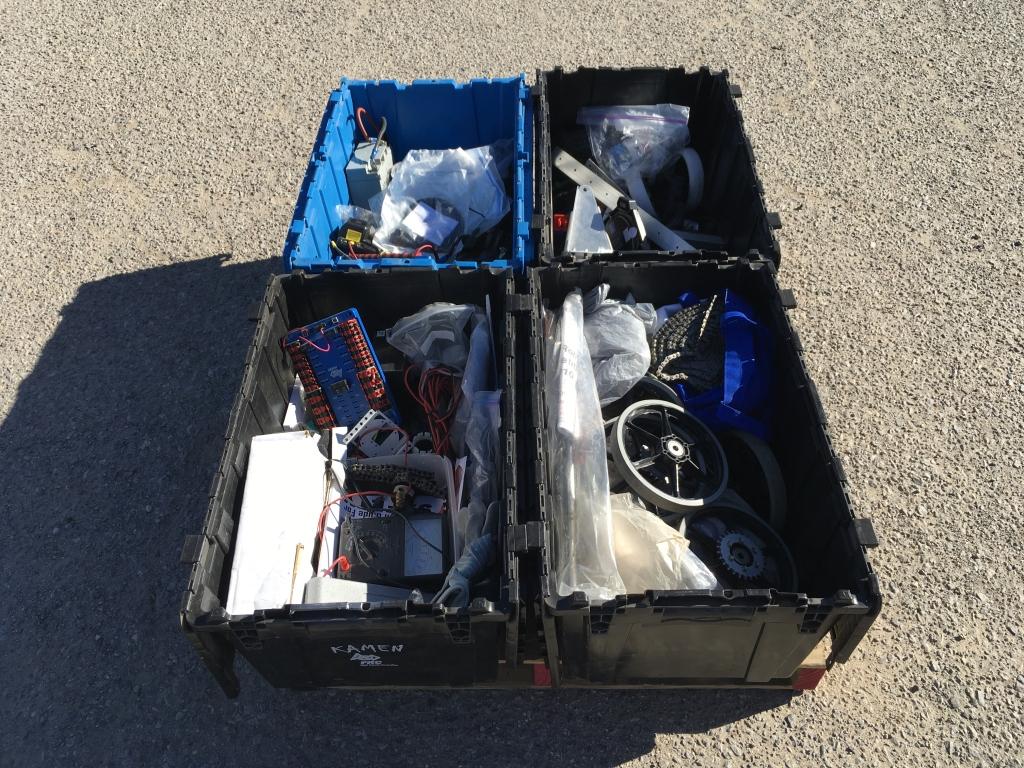 Pallet of STEM Robotic Parts