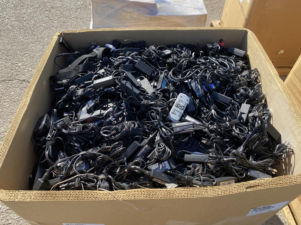 School Surplus - Pallet of Chargers, Mixed Cables
