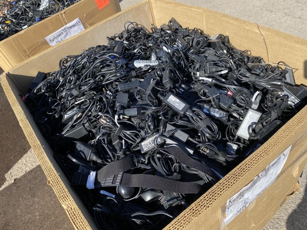 School Surplus - Pallet of Chargers, Mixed Cables