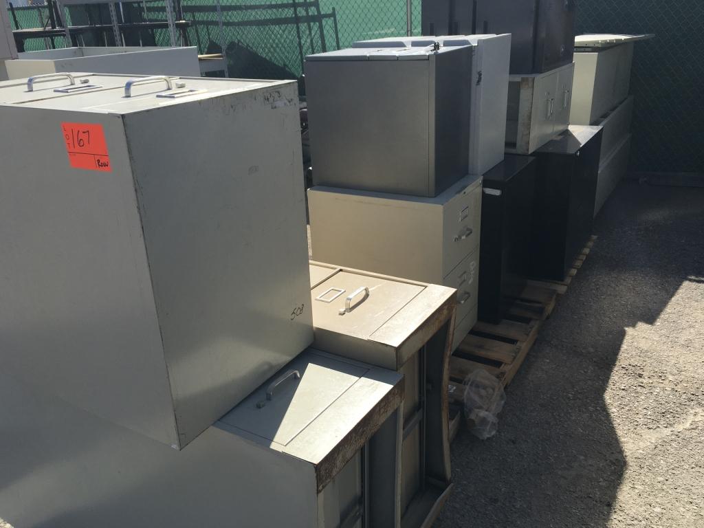 School Surplus - Row of File Cabinets