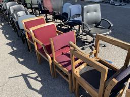 School Surplus - (2) Rows of Office Chairs