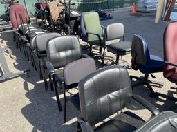 School Surplus - (2) Rows of Office Chairs