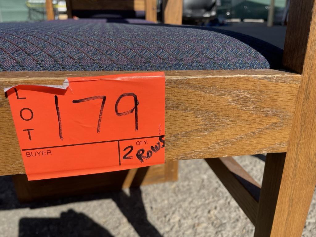School Surplus - (2) Rows of Office Chairs