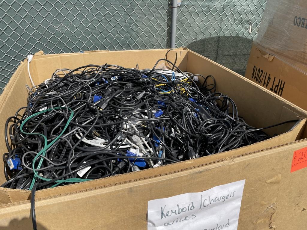 School Surplus - Pallet of Chargers, Mixed Cables
