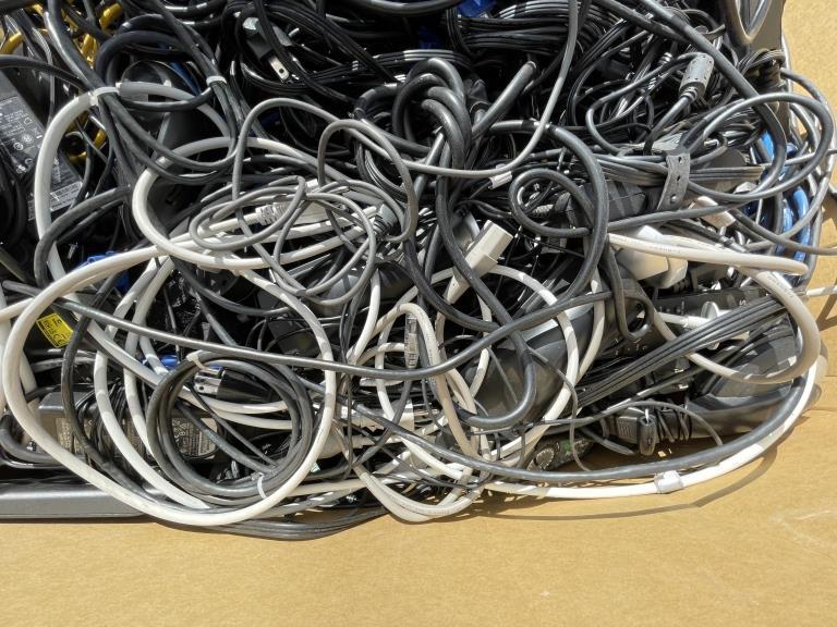 School Surplus - Pallet of Chargers, Mixed Cables