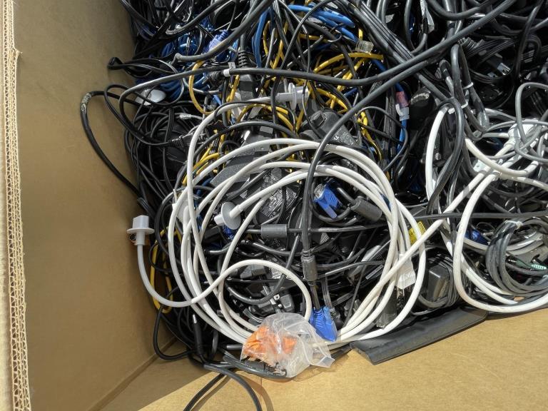 School Surplus - Pallet of Chargers, Mixed Cables