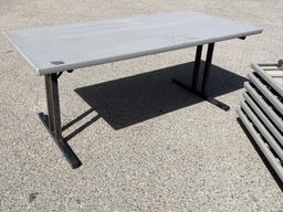 (7) Southern Aluminum Folding Camo Tables 3FTx 6FT