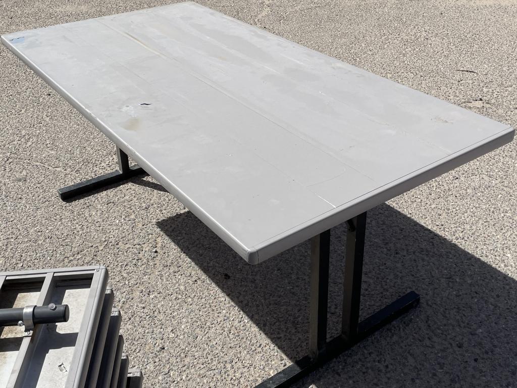 (7) Southern Aluminum Folding Camo Tables 3FTx 6FT