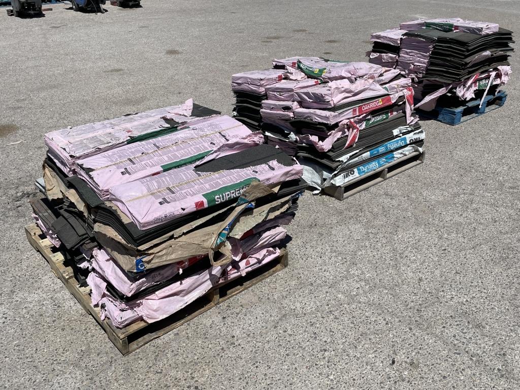 (3) Pallets of Assorted Roofing Tiles