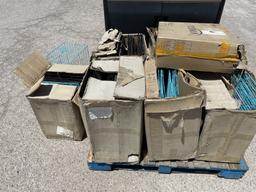 Pallet of UNUSED Pet Cages, Charging Cart