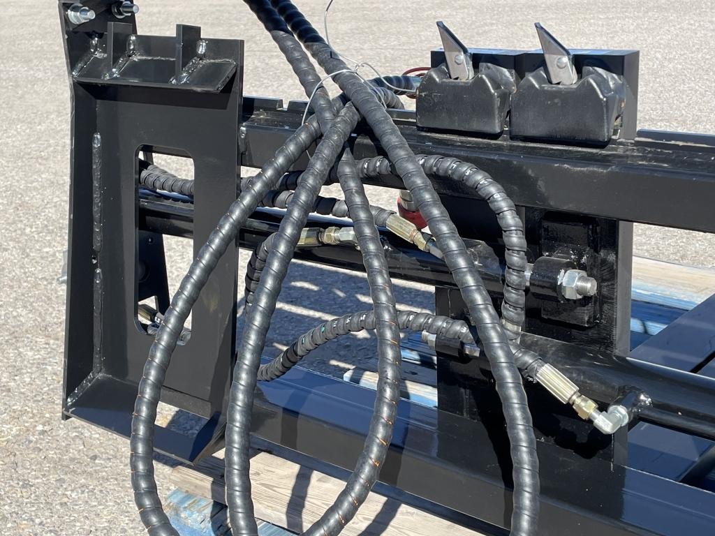 UNUSED Hydraulic Skid-Steer Fork Attachment w/Side