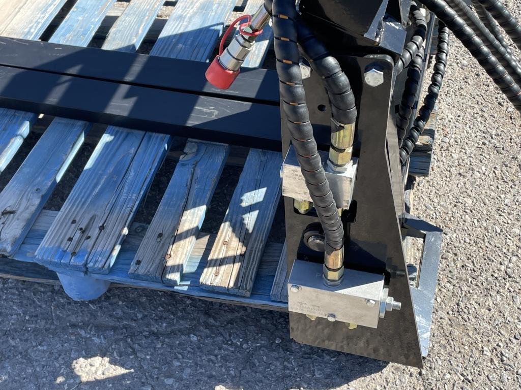UNUSED Hydraulic Skid-Steer Fork Attachment w/Side