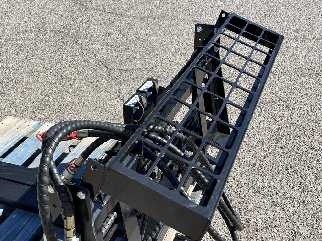 UNUSED Hydraulic Skid-Steer Fork Attachment w/Side